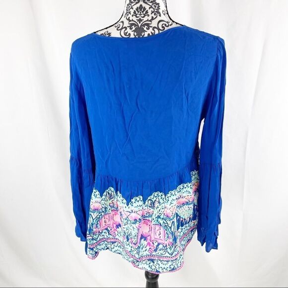 Lilly Pulitzer Kahli Peplum Babydoll Top - Picture 4 of 10
